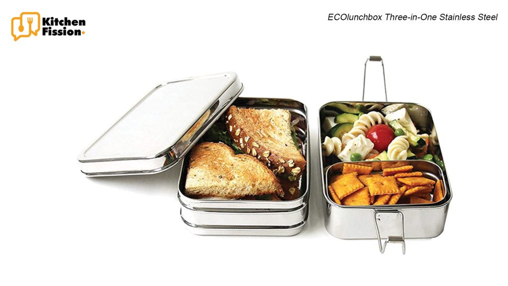 ECOlunchbox Three-in-One Stainless Steel Bento Box