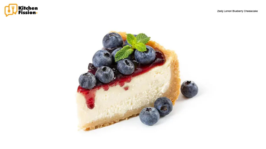 Zesty Lemon Blueberry Cheesecake